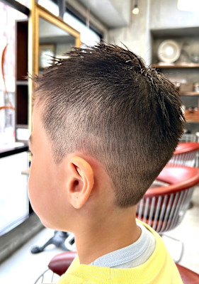 キッズカット×スパイキーショート