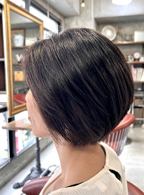 ショートボブ×ナチュラルレイヤー