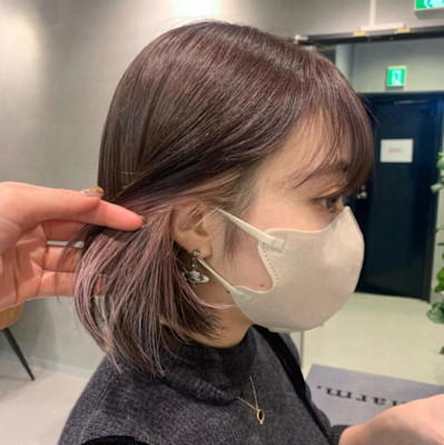 ピンクベージュ×シアーピンク