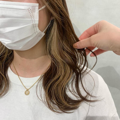 イヤリングカラー×ブロンドベージュ