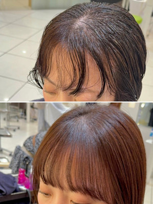 顔まわりのお悩みにはクロスパーマ