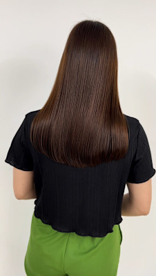 ツヤ感極まる✨ナチュラルブラウン×美フォルムストレート