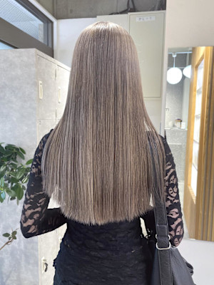 【rizu】グレージュ/ハイトーン/シルバー