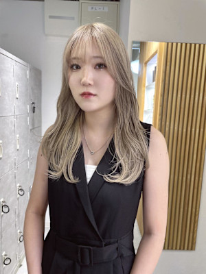 【rizu】ミルクティーベージュ/ハイトーン