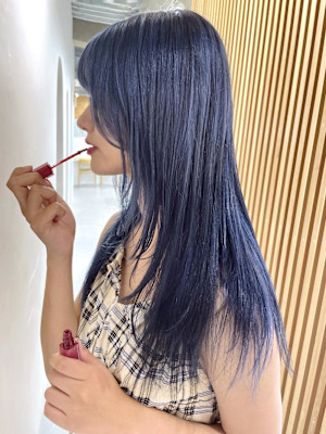 【rizu】ネイビーブルー/ハイトーン/艶カラー