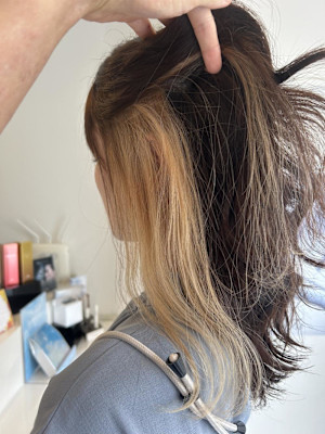 イヤリングベージュ