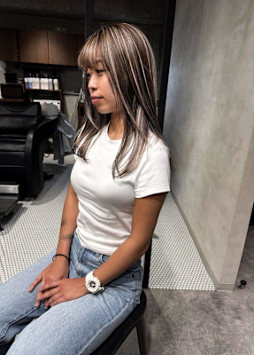 ★オレンジ味を打ち消すハイライト★