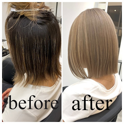 似合わせカット/透明感カラー/髪質改善トリートメント/岡崎市