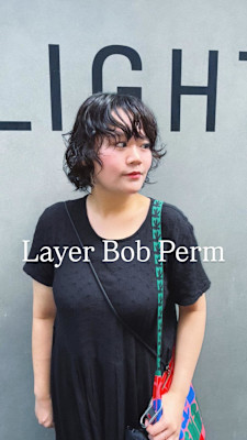 外国人風パーマ/ボブパーマ/伸ばしかけパーマ
