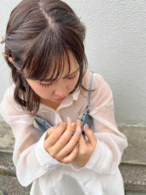 【ブリーチなしWカラー】グレージュ