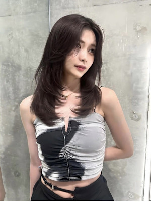 ＊韓国風くびれヘアグレージュ＊美髪【Zina梅田】