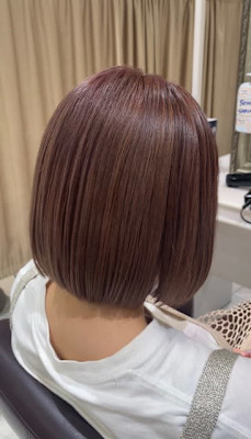 まんまるボブ×マロンブラウン