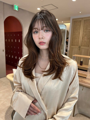 髪質改善＊アッシュブラウンくびれヘアロング＊【Zina新宿】