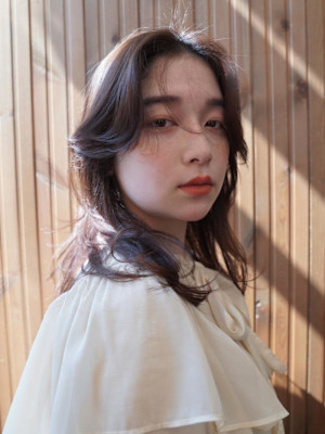 ふんわりかきあげミディアム