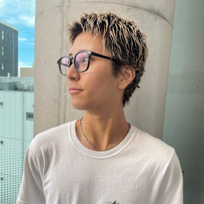 メンズ　スパイキーショート　※ブリーチ有