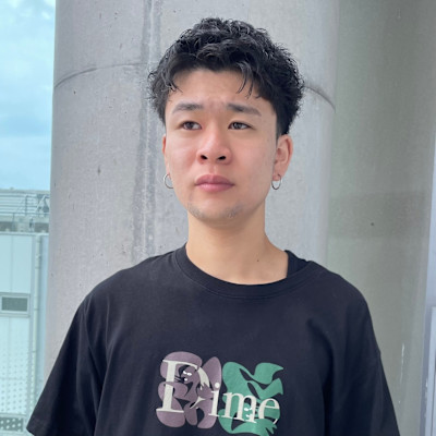 メンズ　スパイキーショートカール