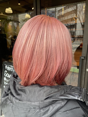 ブリーチ必須！ピンクヘア♪