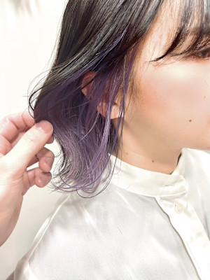 インナーカラー×レイヤースタイル