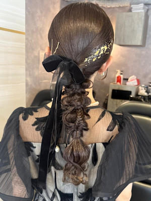 《ゆい》編みおろし/結婚式ヘア/ヘアアレンジ