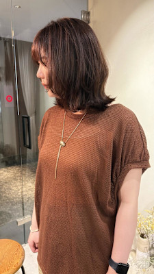 《花屋併設》ミディアムレイヤー　ナチュラルブラウン 