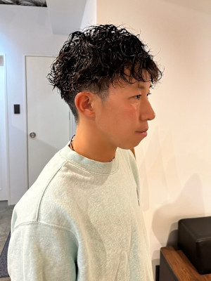 メンズスパイラルパーマ