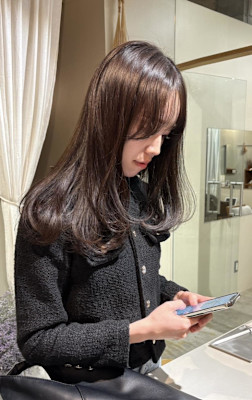 《花屋併設》レーヤーカット×ラベンダーブラウン