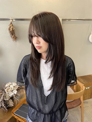 《花屋併設》アッシュカラー×たっぷりレイヤー