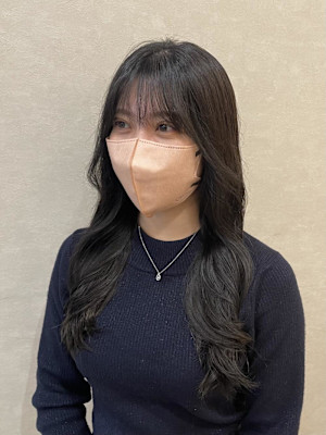 コテ巻き風パーマ