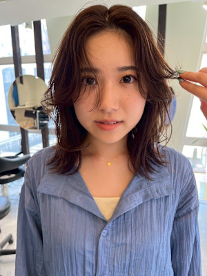 ブリーチなしcolor 柔らかbrown