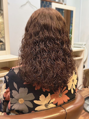 白髪染め白髪ぼかし大人かわいいミディアムショートボブ40代