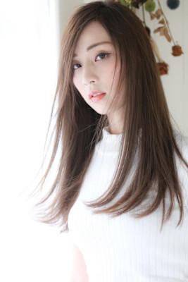 ストレートロング/髪質改善トリートメント/イルミナカラー