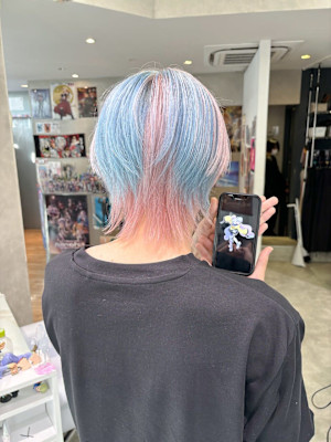 ナンジャモニュアンスカラーホワイトピンクブルーシルバー