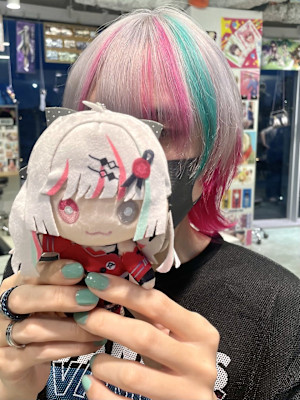 にじさんじ 石神のぞみ シルバー ホワイト ピンク ウルフカ