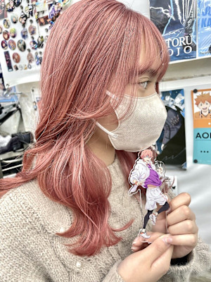 Free！ 鴫野貴澄 推しカラー ピンク ブリーチ ピンクベ