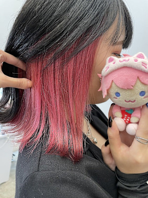 すとぷり さとみ 推しカラー インナーカラー ピンクカラー