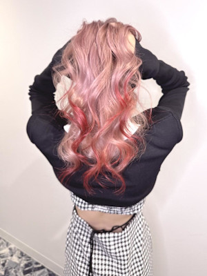 毛先にアクセントカラー♪♪