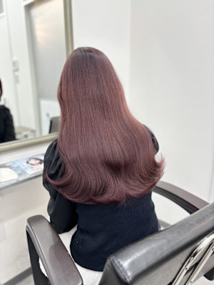 ブリーチなしピンク