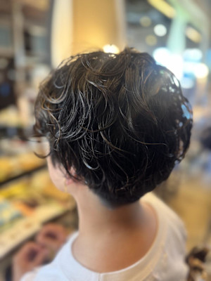ふんわりショートパーマ