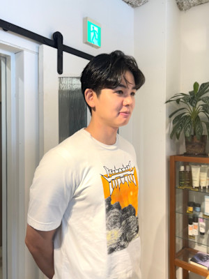 メンズカット/メンズセンターパート/メンズセンター分け