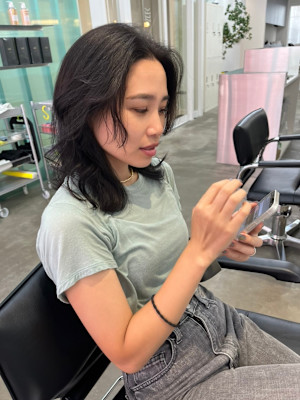 natural　layer　hair