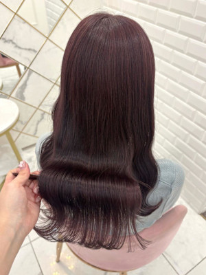 ブリーチなしW＊ラベンダーピンク＊まゆ