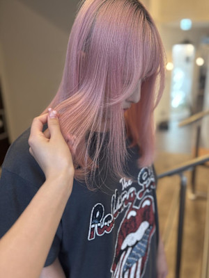 ピンクカラー/ハイトーン/色素薄めカラー