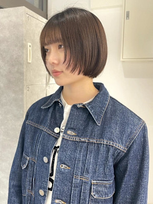 【sakura】ボブ/顔周りレイヤー/ベージュ/ミニボブ