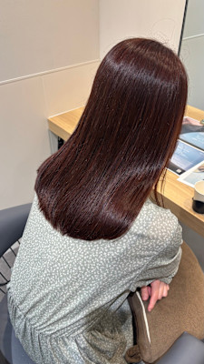 暖色カラー/艶髪カラー/赤髪/藤沢
