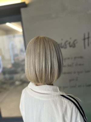 人生初ブリーチ！ホワイトベージュ