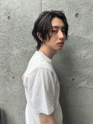 【メンズ】ミディアムウルフ