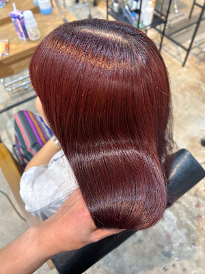 超高濃度水素ケアカラー/チェリーレッド/ブリーチなしカラー