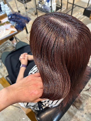 超高濃度水素ケアカラー/カシスピンク/暖色/ブリーチなし