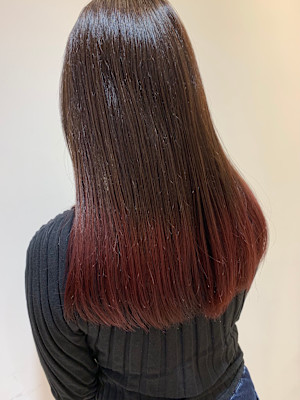 毛先ポイントカラー