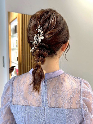 【nanaka】編みおろし/ミディアムアレンジ/ヘアセット